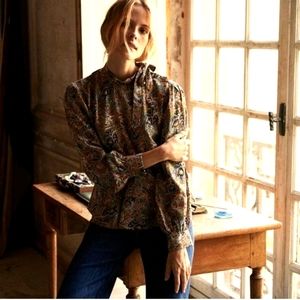 🆕 DOEN 100% Silk Annabella Paisley Blouse